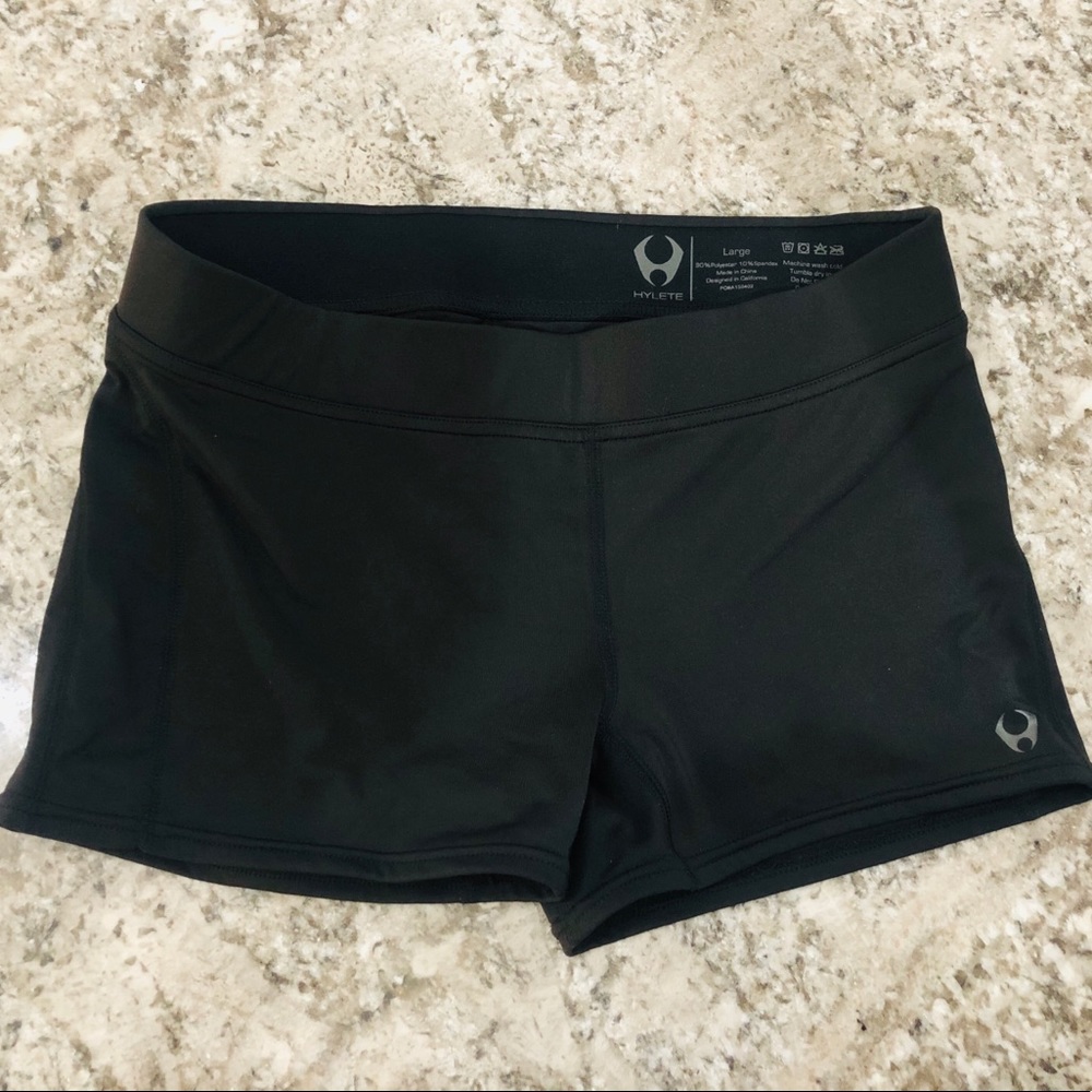 Hylete Black compression training shorts